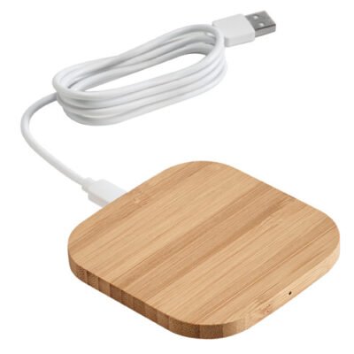 Carregador wireless em bambu