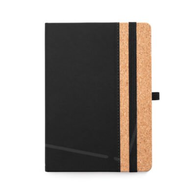Caderno A5 com capa em cortiça e PU