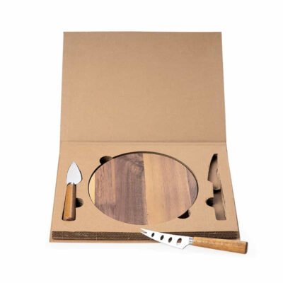 Kit Queijo 3 Peças em Estojo Kraft