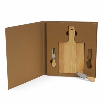 Kit Queijo 3 Peças em estojo kraft