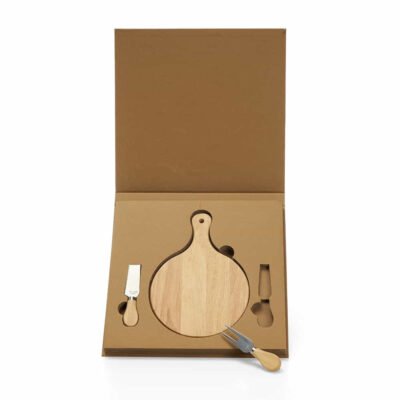 Kit Queijo 3 Peças em estojo kraft