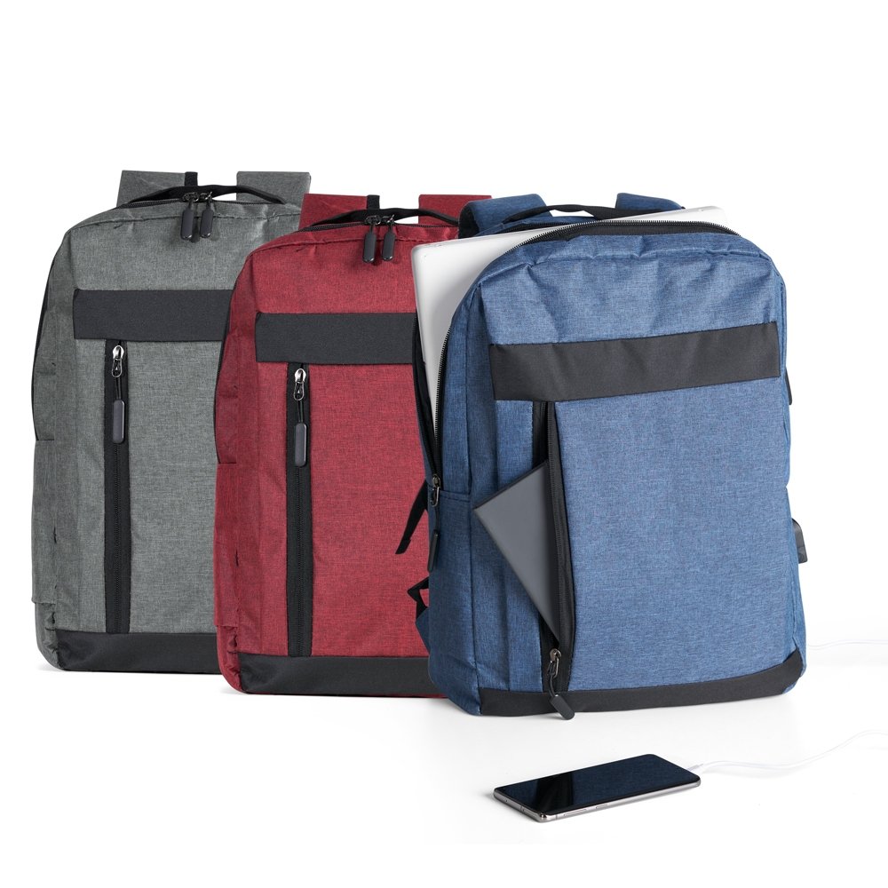Mochila de Nylon USB 21 L personalizada com logo - imagem 6