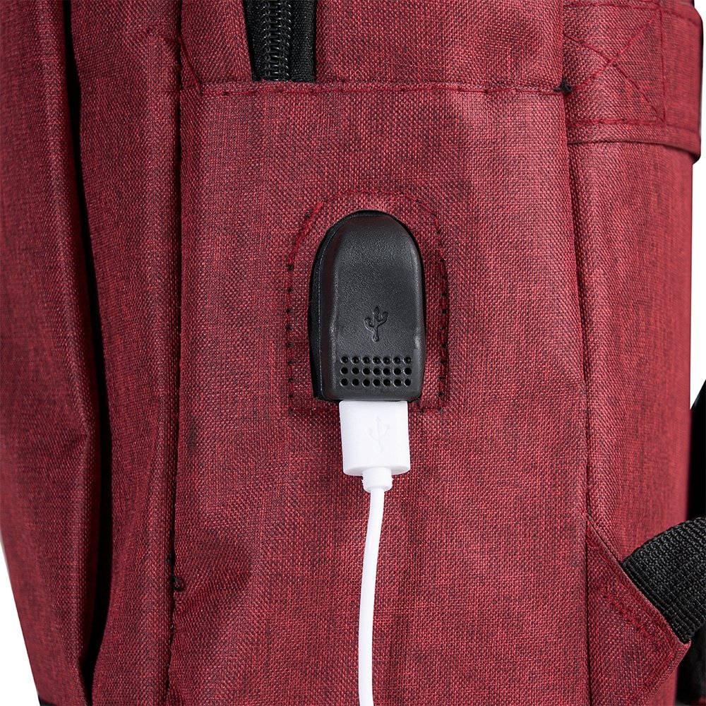 Mochila de Nylon USB 21 L personalizada com logo - imagem 11