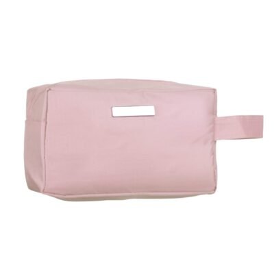 Necessaire PVC Impermeavel com Plaquinha ROSA CLARO