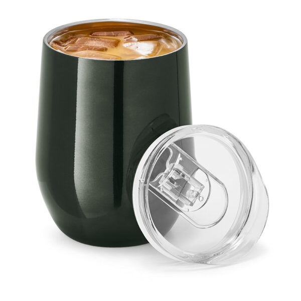 Copo térmico de viagem em aço inox 400 mL