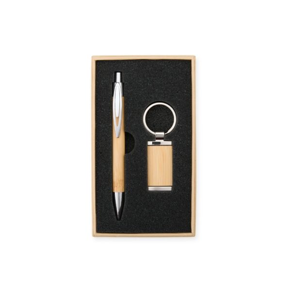 Kit Caneta e Chaveiro Bambu - Image 7