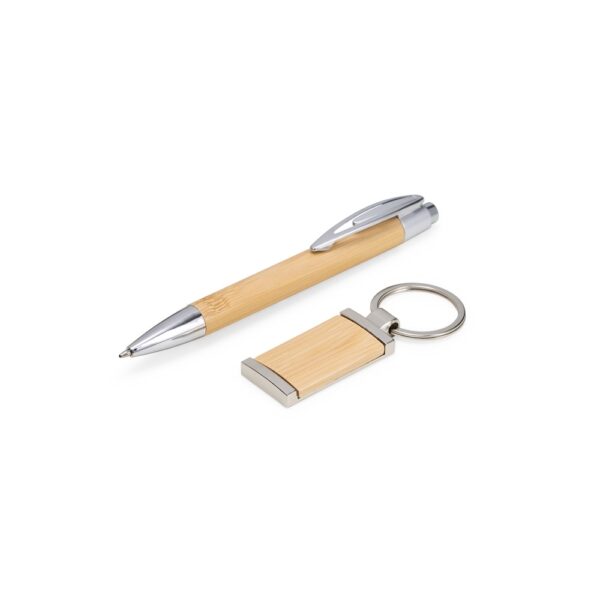 Kit Caneta e Chaveiro Bambu - Image 5
