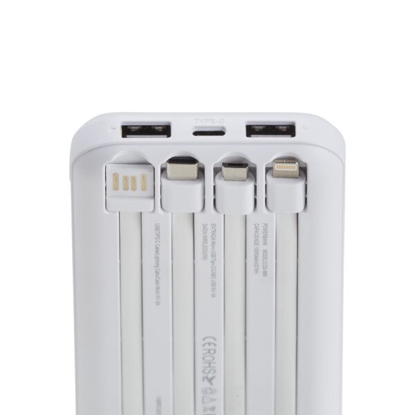 Power Bank 10.000mAh com Carregamento via Indução ou via Cabo - Image 2