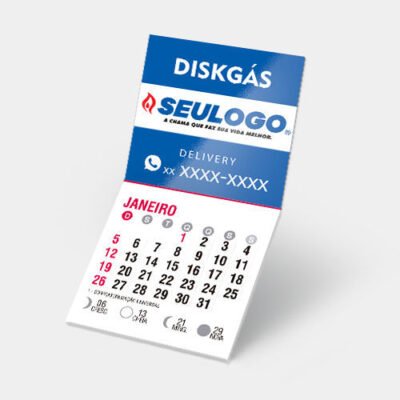 Imã de Geladeira com Calendário 2026
