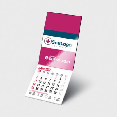 Imã de Geladeira com Calendário 2026