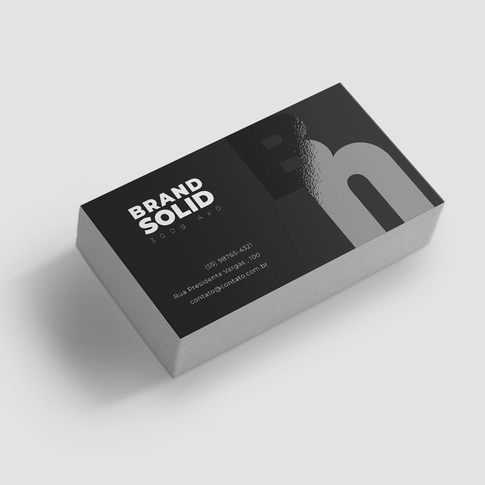 Cartão em Couché com Laminação Fosca