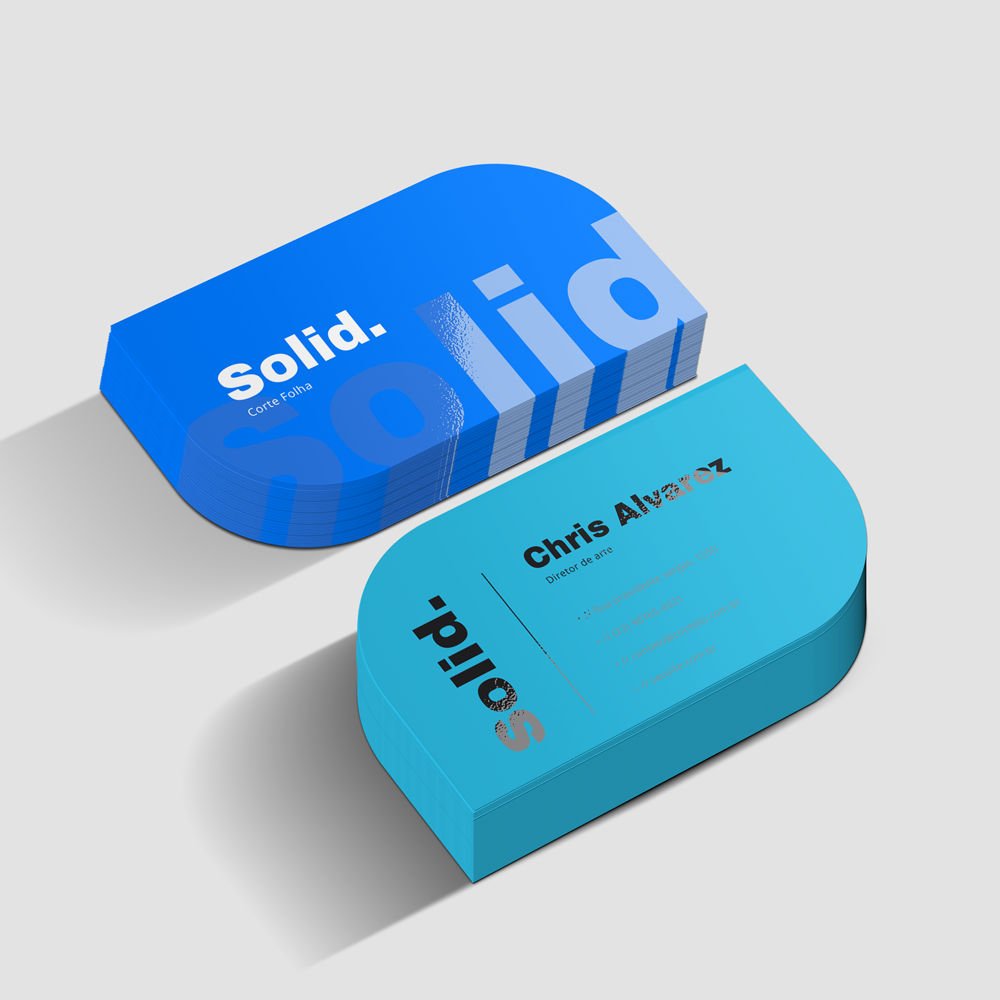 Cartão Couché Fosco c/Laminação Fosca