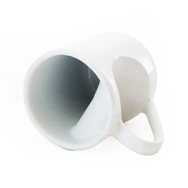 Caneca Branca para Sublimação com Alça de Coração - Imagem 2
