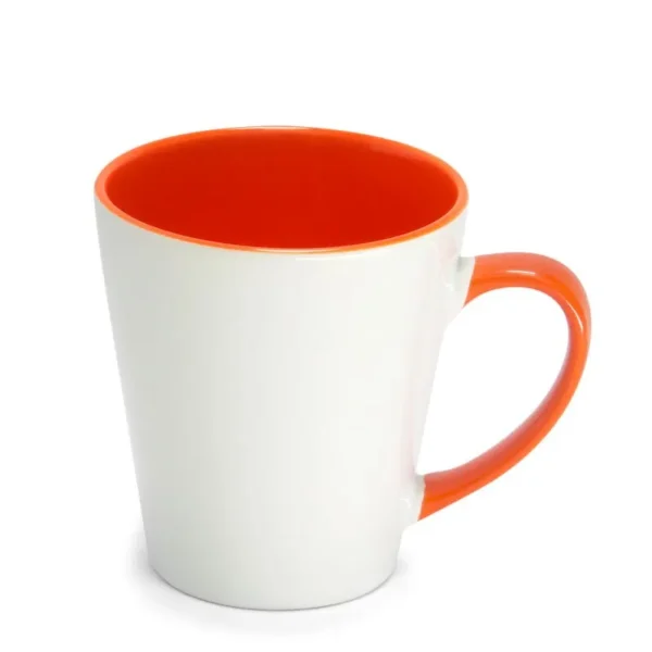 Caneca Cônica para Sublimação de Cerâmica Branca com Alça - Imagem 4