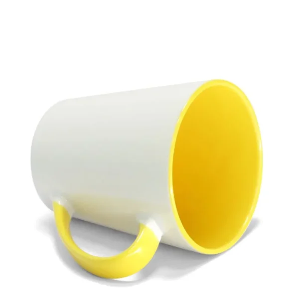 Caneca Cônica para Sublimação de Cerâmica Branca com Alça - Imagem 7