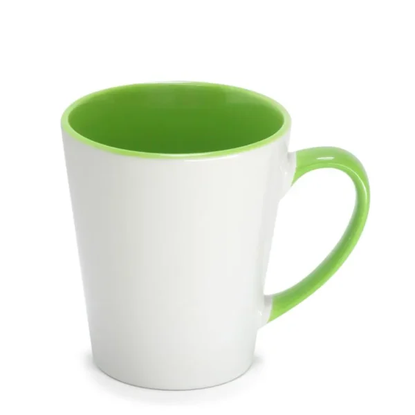 Caneca Cônica para Sublimação de Cerâmica Branca com Alça - Imagem 6