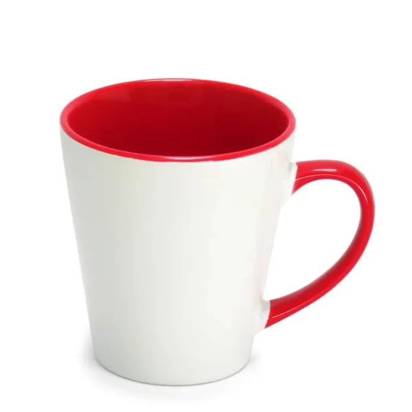 Caneca Cônica para Sublimação de Cerâmica Branca com Alça - Imagem 12