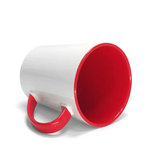 Caneca Cônica para Sublimação de Cerâmica Branca com Alça - Imagem 11