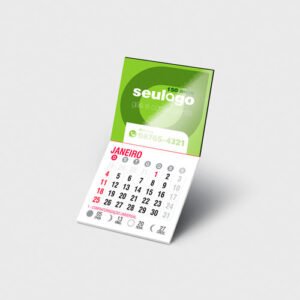 Imã de Geladeira com Calendário 2026