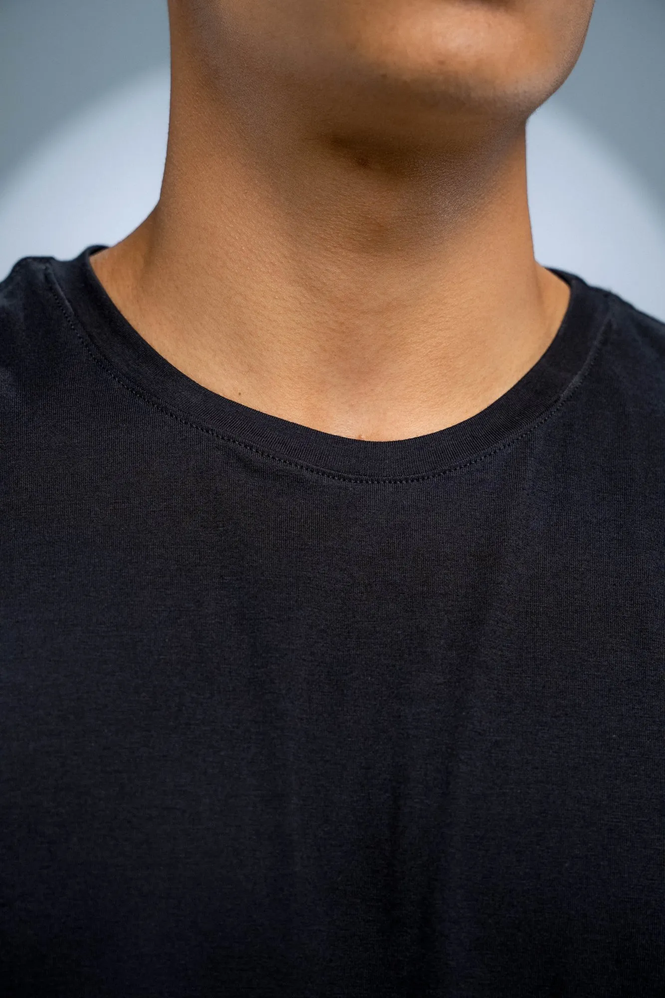 Camiseta Algodão Egípcio Preta - Imagem 2