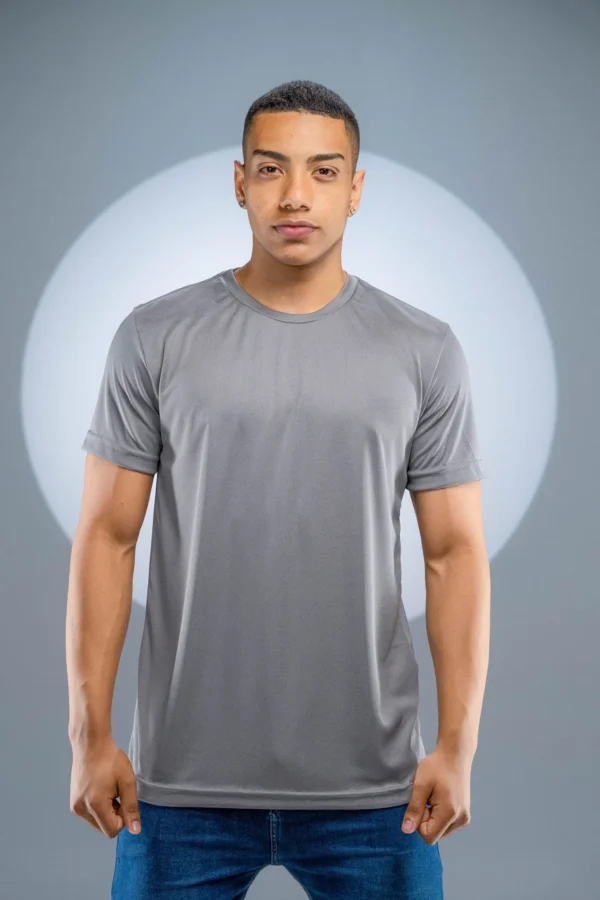 Camiseta Dry Fit Cinza Chumbo - Imagem 8