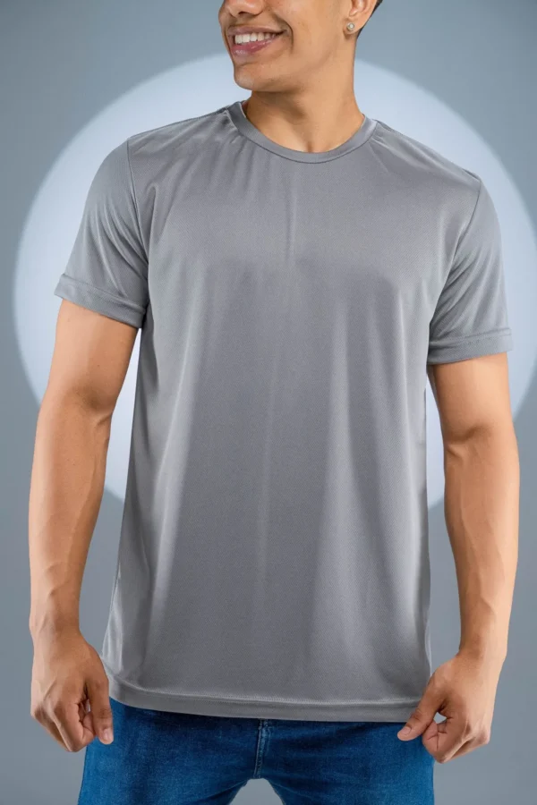Camiseta Dry Fit Cinza Chumbo - Imagem 5
