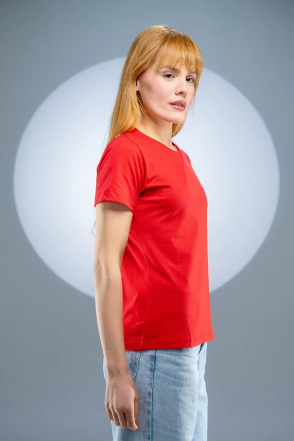 Baby Look Vermelha-( 165g/m²) - Imagem 5