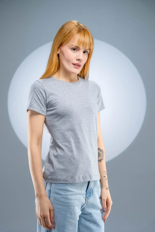 Baby Look Cinza Mescla-(165g/m²) - Imagem 8