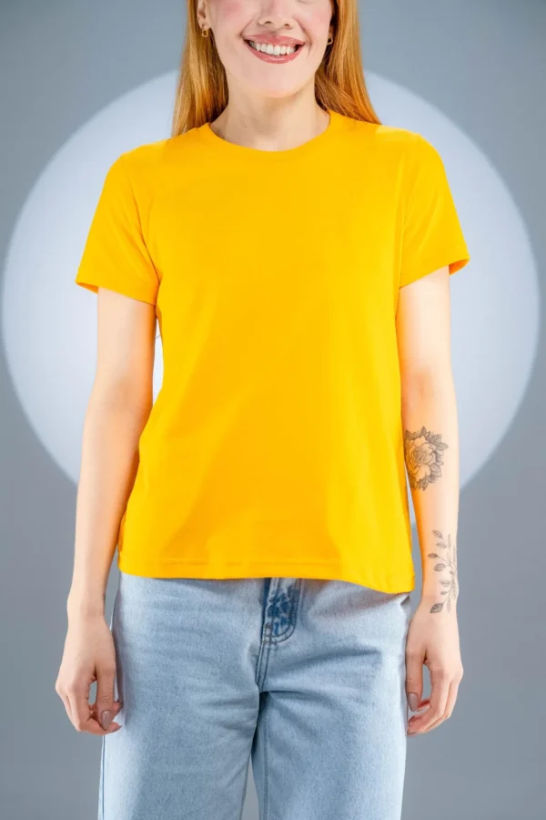 Baby Look Amarelo Ouro-(165g/m²) - Imagem 6