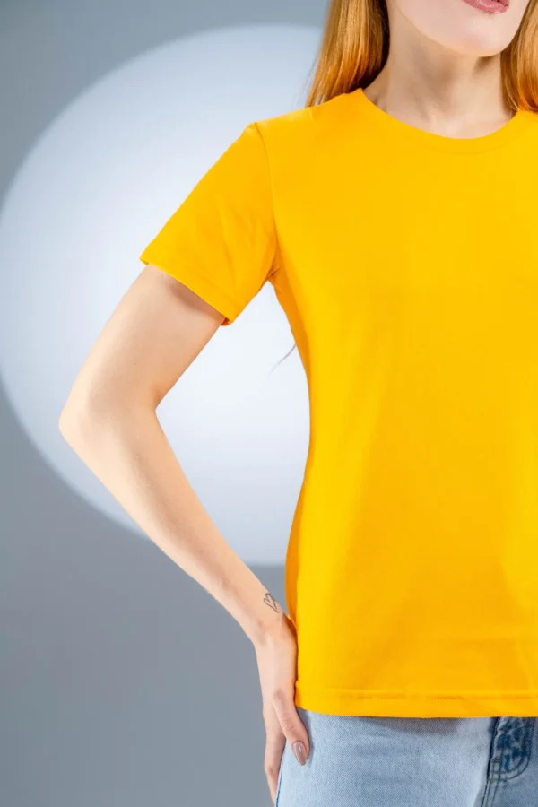 Baby Look Amarelo Ouro-(165g/m²) - Imagem 5