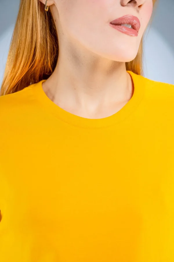 Baby Look Amarelo Ouro-(165g/m²) - Imagem 2