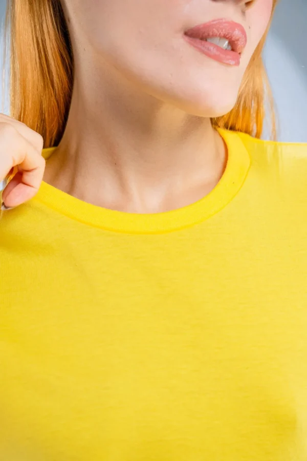 Baby Look Amarelo Canário-(165g/m²) - Imagem 2