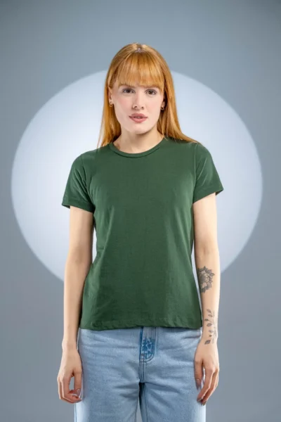 Baby Look Verde Musgo-( 165g/m²)