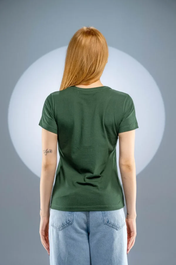 Baby Look Verde Musgo-( 165g/m²) - Imagem 5