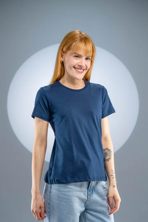 Baby Look Azul Marinho-(165g/m²)