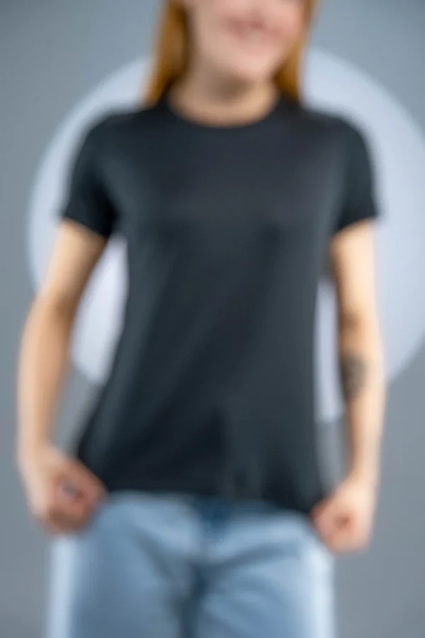 Baby Look Dry Fit Preta - Imagem 5