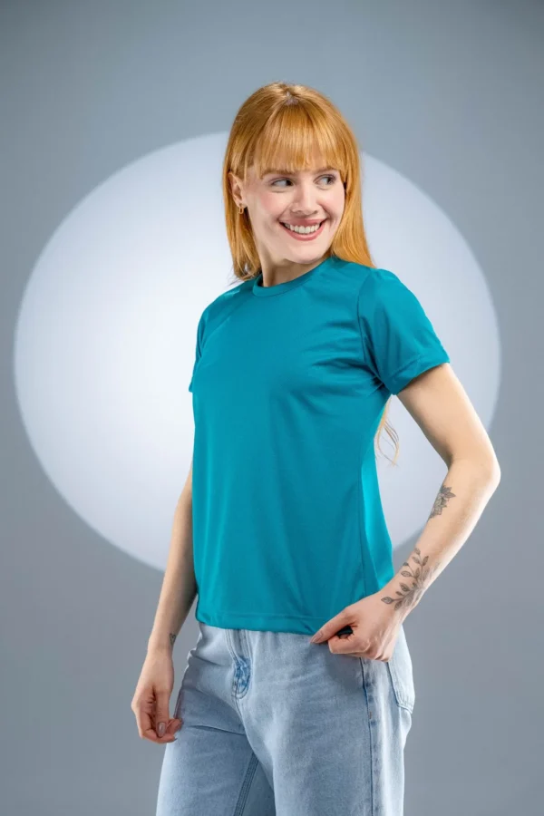 Baby Look Dry Fit Verde Musgo - Imagem 5