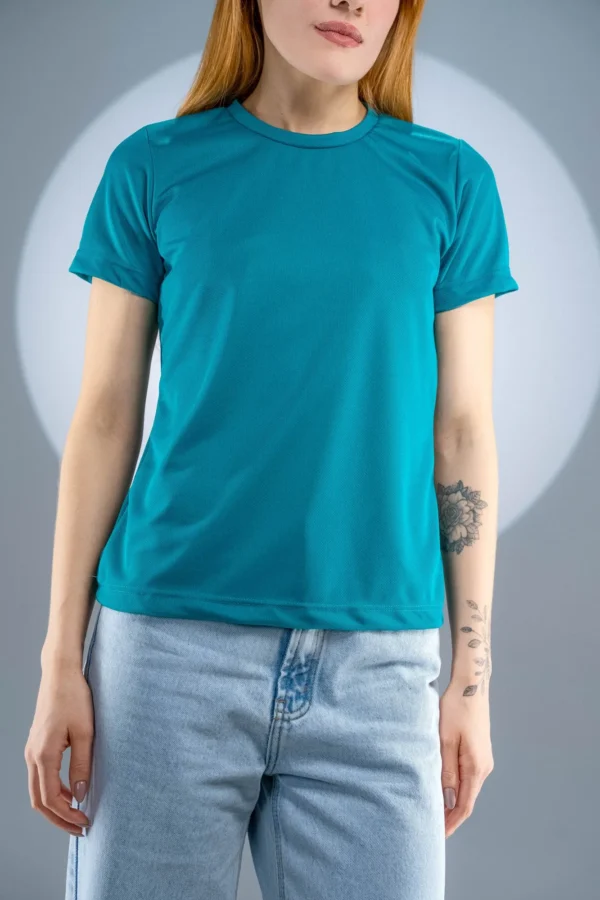 Baby Look Dry Fit Verde Musgo - Imagem 4