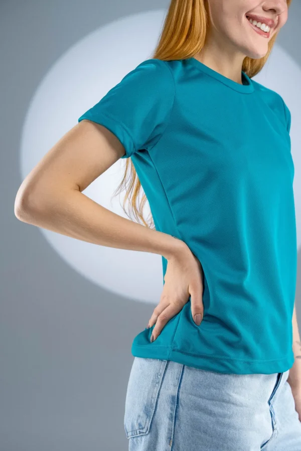 Baby Look Dry Fit Verde Musgo - Imagem 3