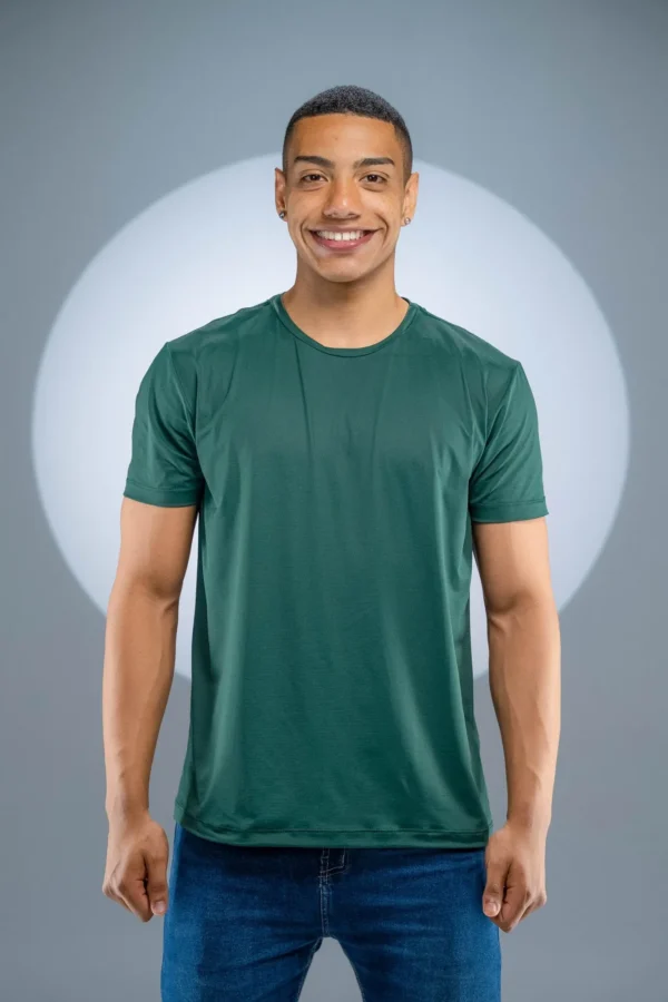 Camiseta Poliamida Verde Musgo - Imagem 8