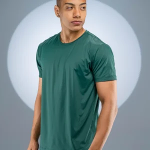 Camiseta Poliamida Verde Musgo