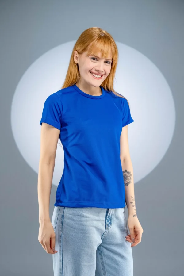 Baby Look Dry Fit Azul Royal