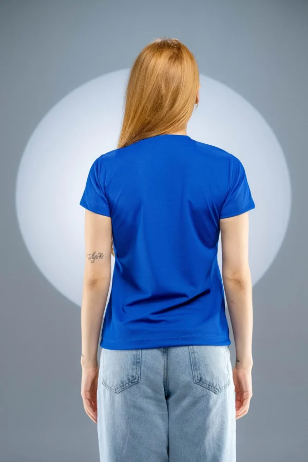 Baby Look Dry Fit Azul Royal - Imagem 7