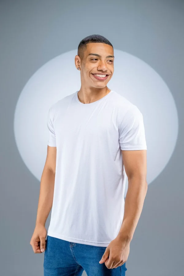 Camiseta Poliamida Branca - Imagem 3