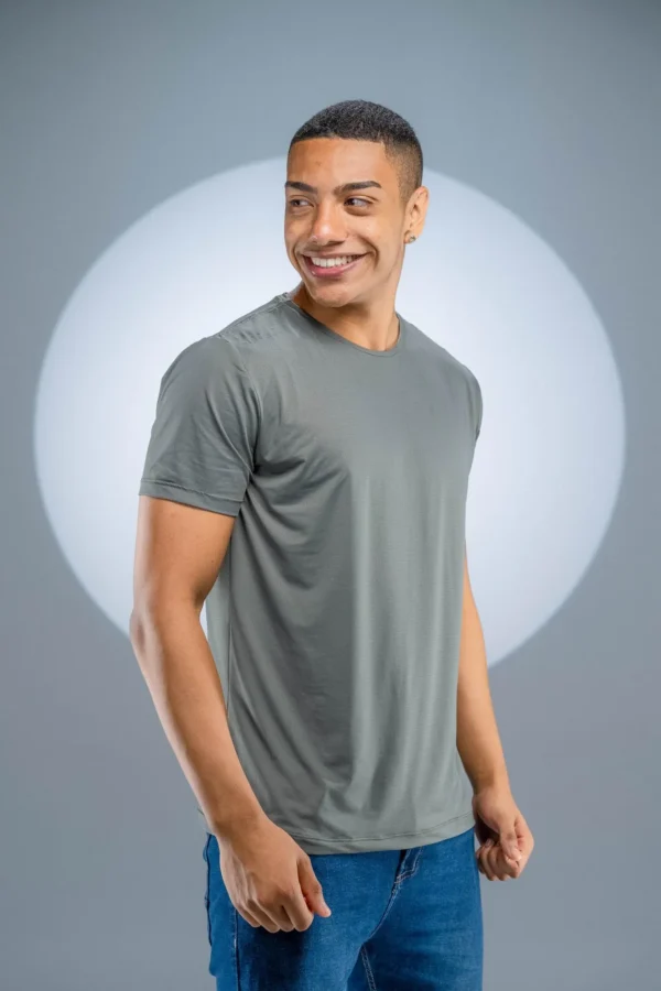 Camiseta Poliamida Cinza Chumbo