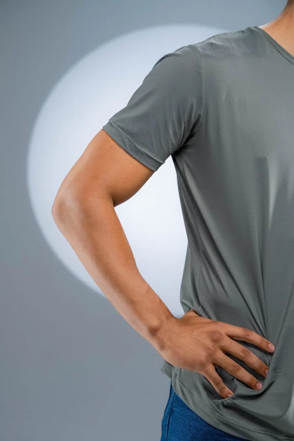 Camiseta Poliamida Cinza Chumbo - Imagem 4