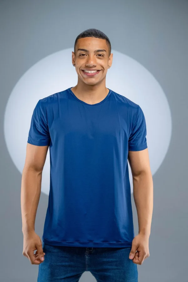 Camiseta Poliamida Azul Marinho - Imagem 6