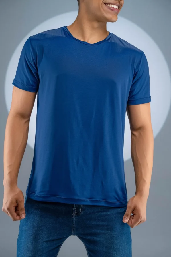 Camiseta Poliamida Azul Marinho - Imagem 3