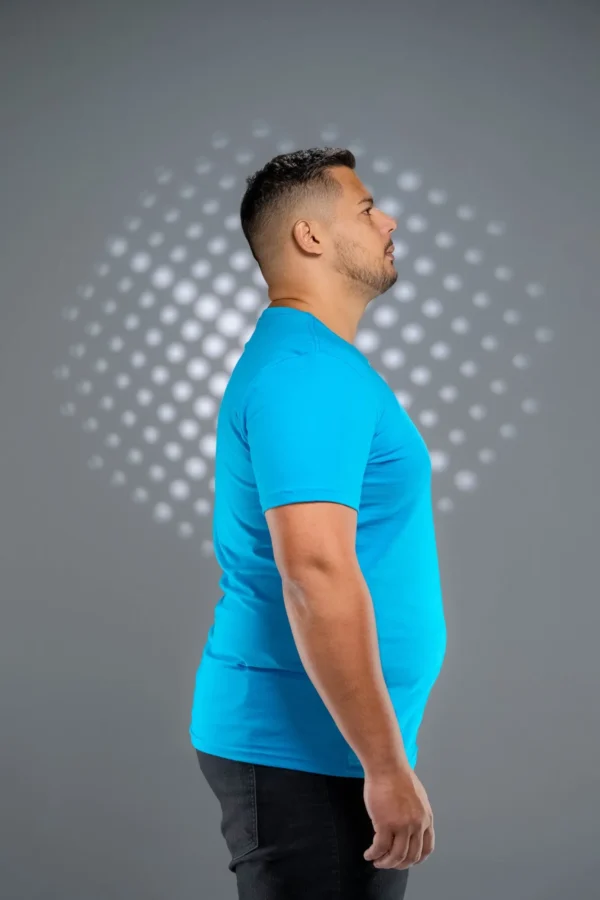 Camiseta Plus Size Azul Turquesa-(165g/m²) - Imagem 5