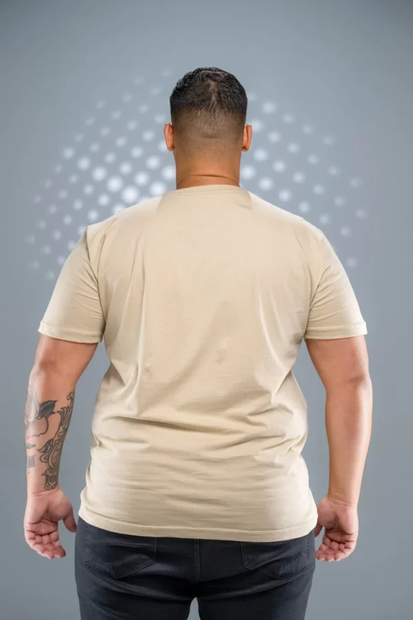 Camiseta Plus Size Areia-(165g/m²) - Imagem 7
